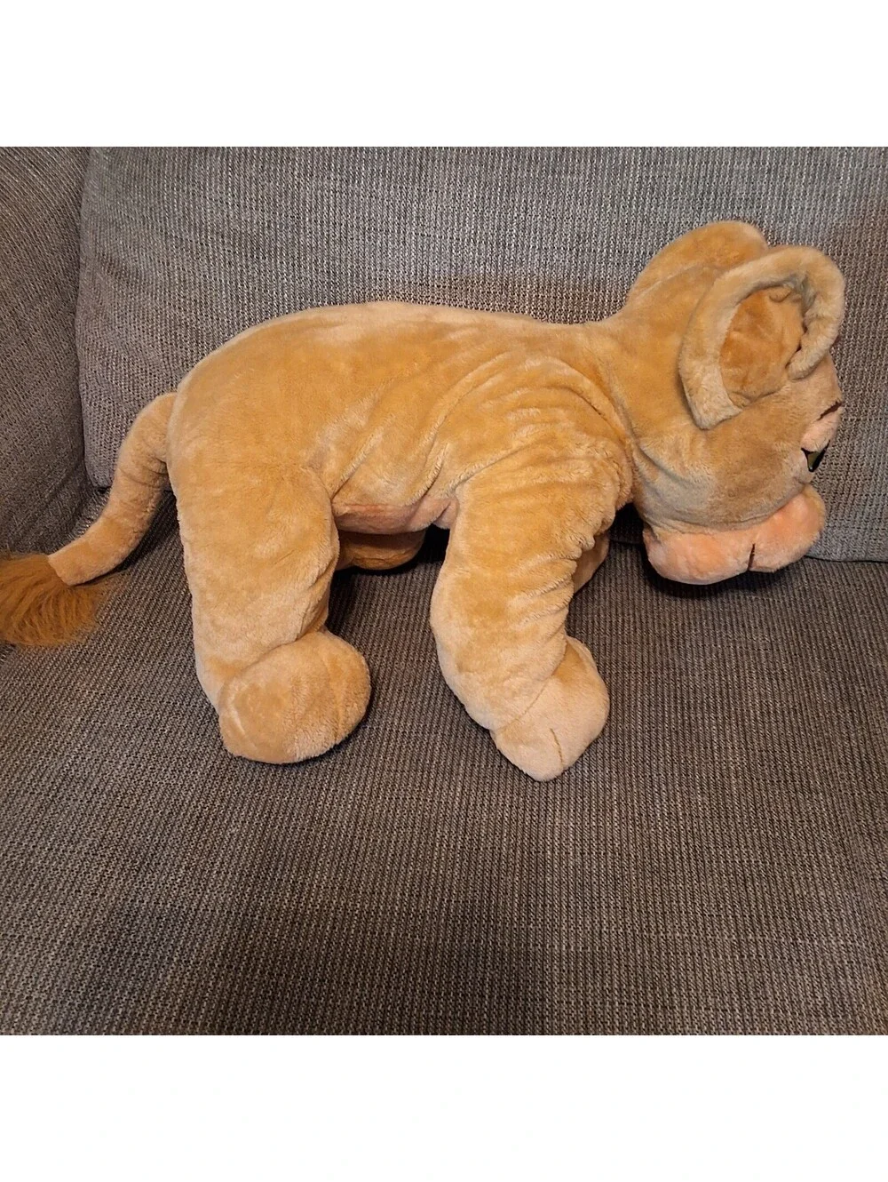 Disney Store Plush Nala Lion Cub with Pink Flower